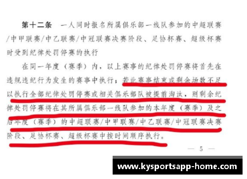 足球球员禁赛制度分析与国际标准比较